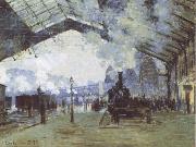 Claude Monet The Train from Normandy Spain oil painting artist